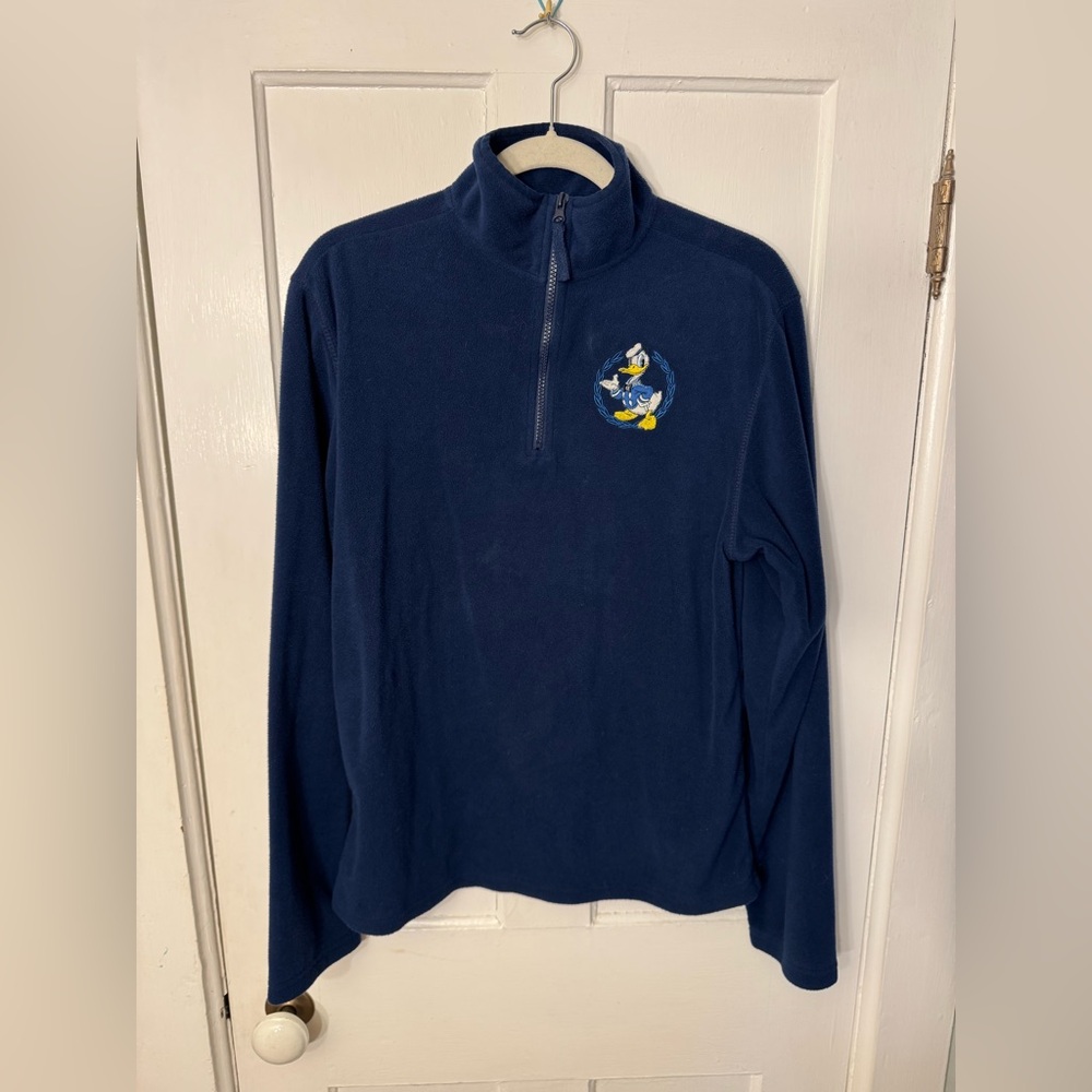 Disney Donald Duck Navy Fleece with Embroidered Detail, adult S